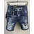 DSQUARED2-short-en-Denim-pour-Couple-d-chir-Slim-d-contract-la-mode-imprim-DSQ