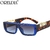 Lunettes-de-soleil-rectangulaires-pour-hommes-et-femmes-verres-solaires-plats-une-pi-ce-teinte-Double