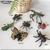 Figurines-en-forme-d-insecte-pour-enfants-jouet-Miniature-ducatif-Simulation-de-papillon-abeille-Mantis-coccinelle