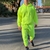 Surv-tement-vert-fluo-pour-hommes-couleur-unie-2-pi-ces-sweat-capuche-manches-longues-pantalon