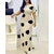 Robe-longue-imprim-e-pois-pour-femmes-manches-courtes-col-Slash-Slim-grande-taille-mode-l