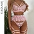 Ellolace-ensemble-de-sous-v-tements-pour-femmes-3-pi-ces-Lingerie-Sexy-plumes-Push-up