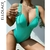 Ellolace-maillot-de-bain-une-pi-ce-Monokini-rembourr-d-collet-en-V-profond-v-tements