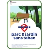 Parc et jardin sans tabac Bords tombés