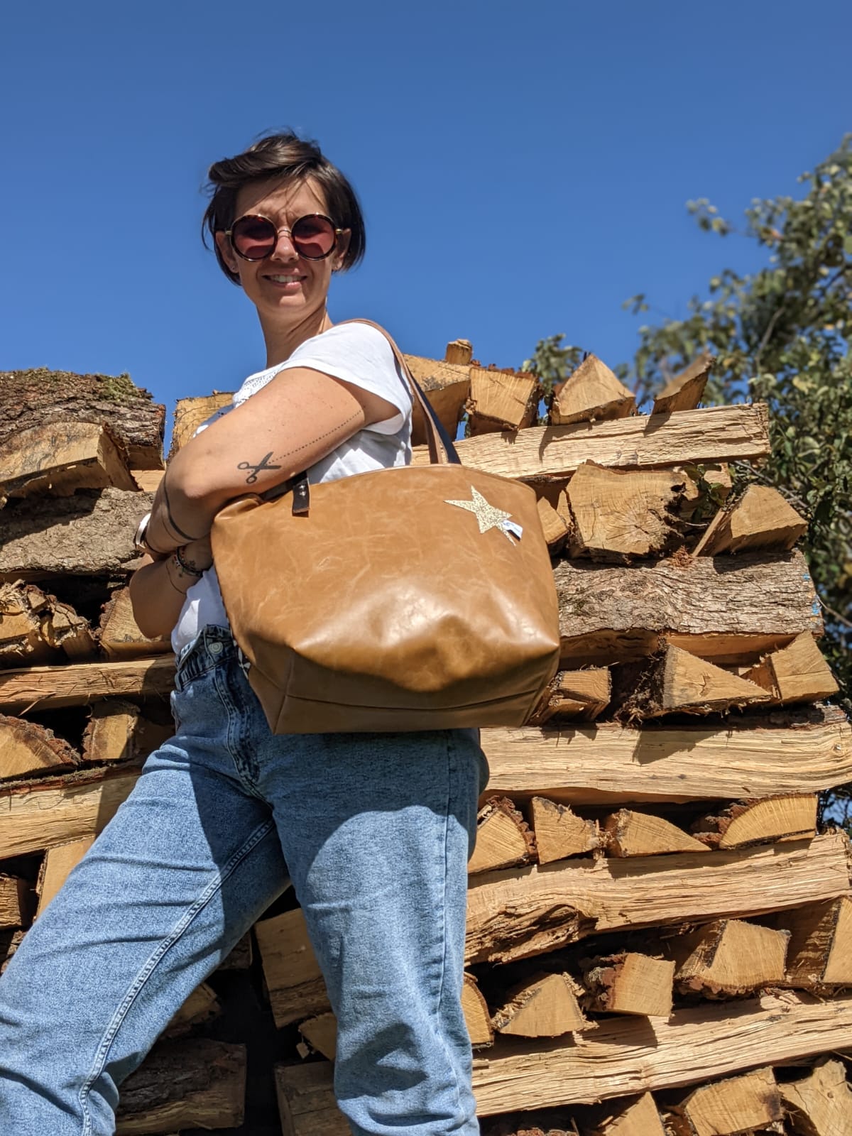 sac évasé mosaïque