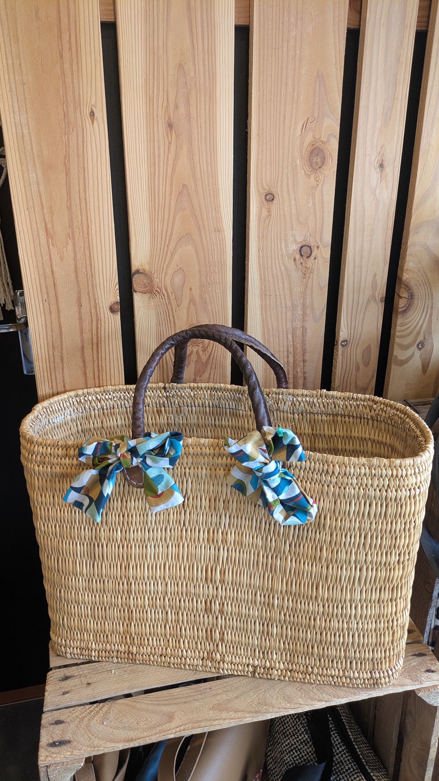 Panier rectangles avec pochette