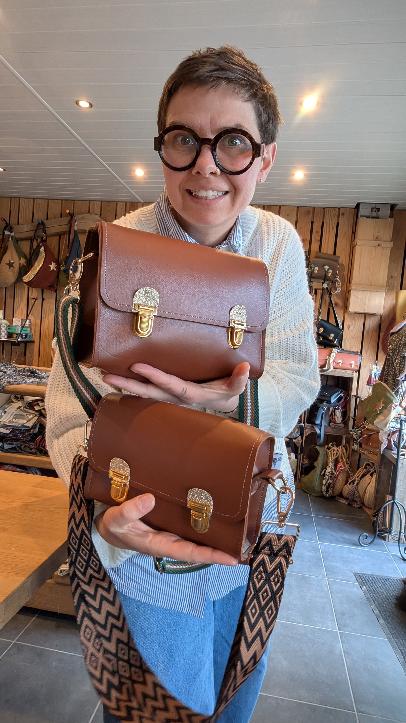 Cartable marron
