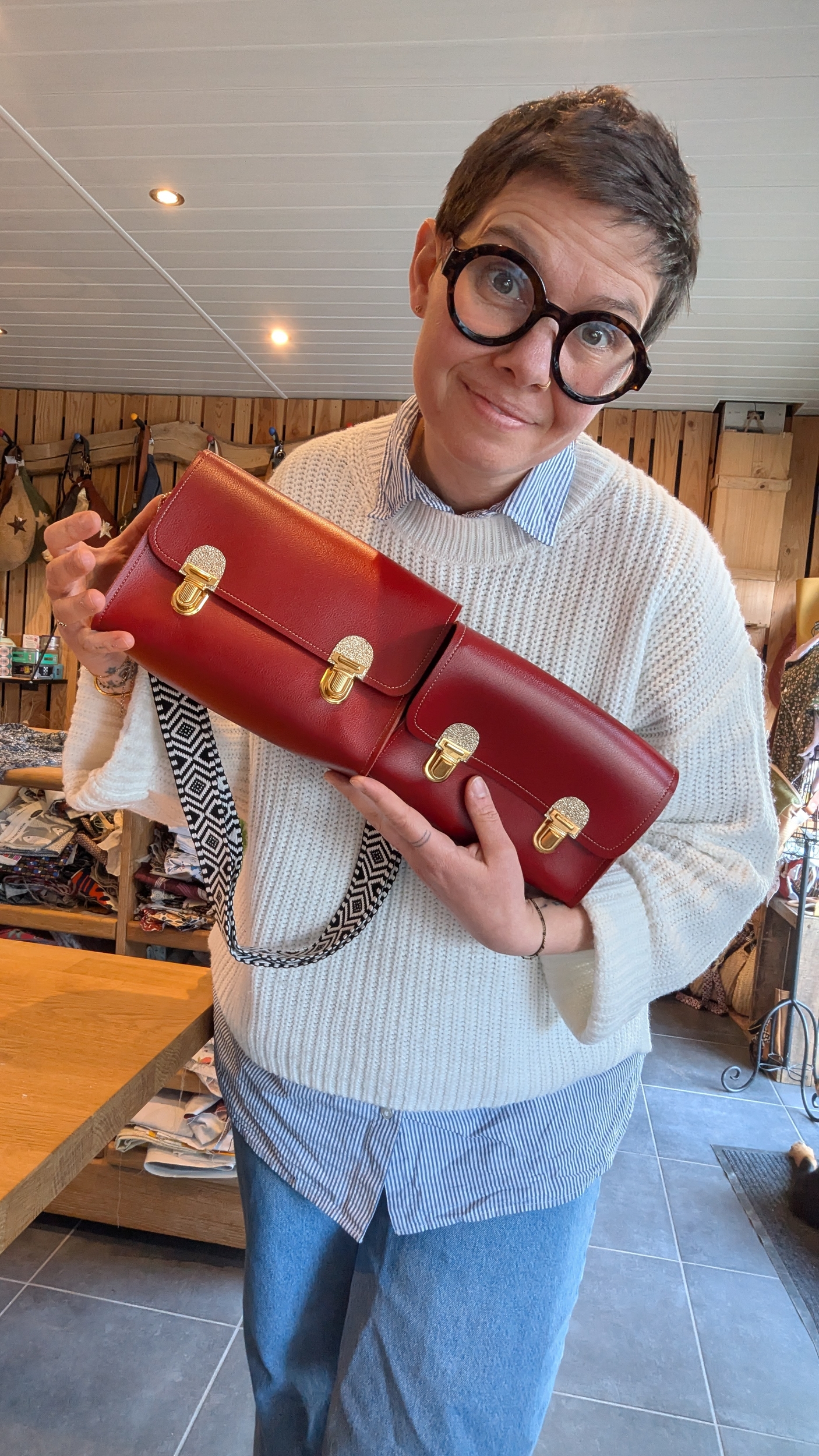Cartable rouge
