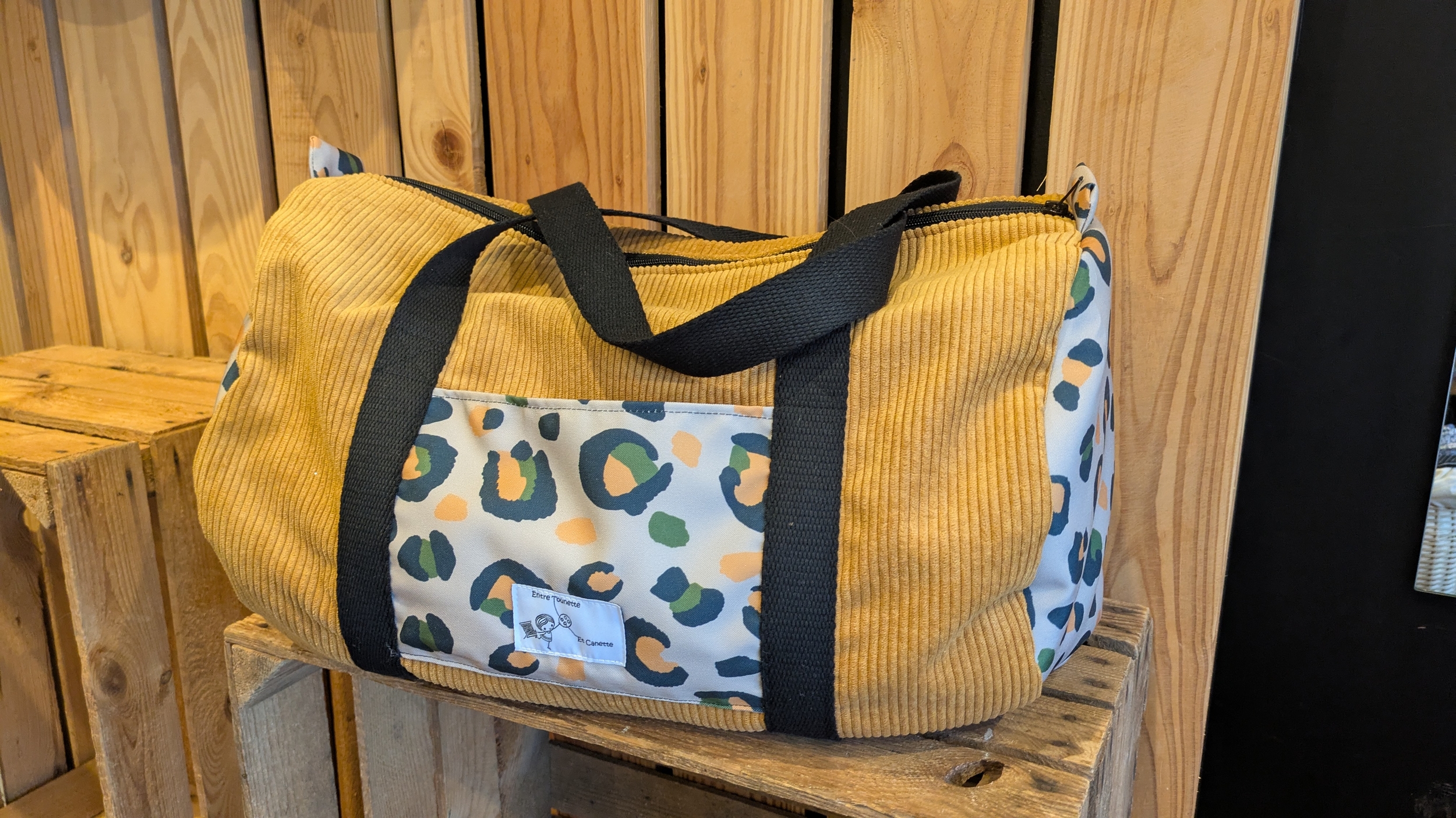 sac polochon moutarde