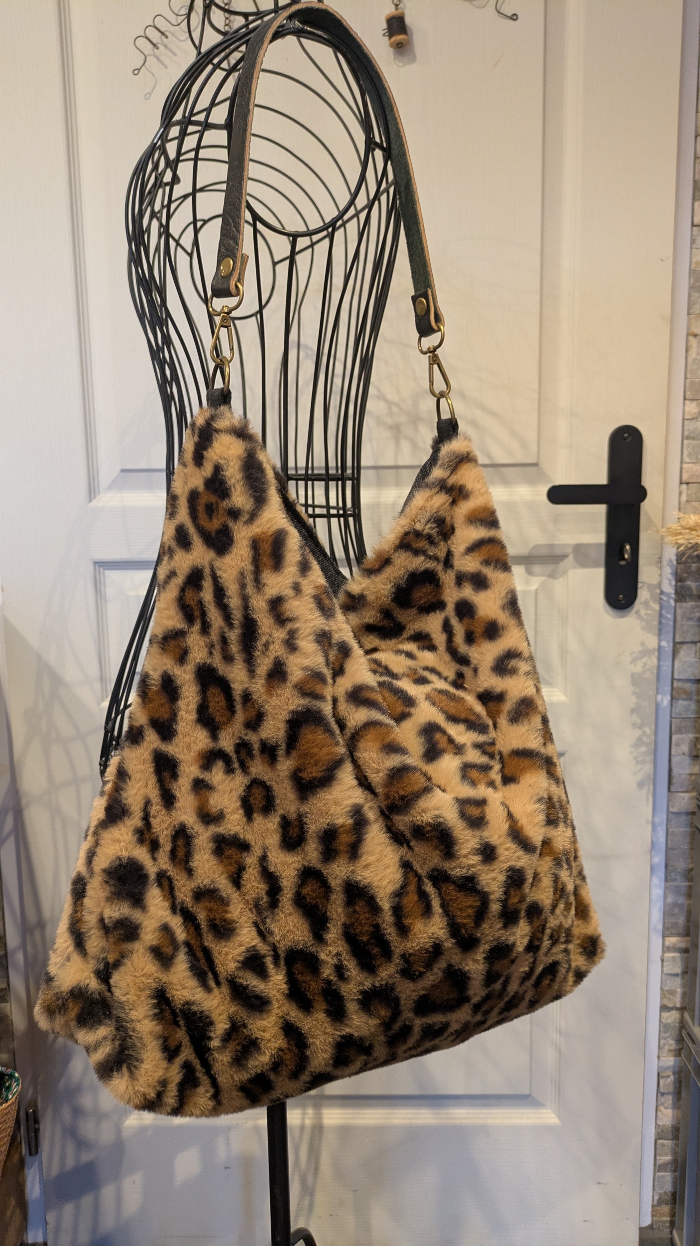 Sac boho réversible Léopard