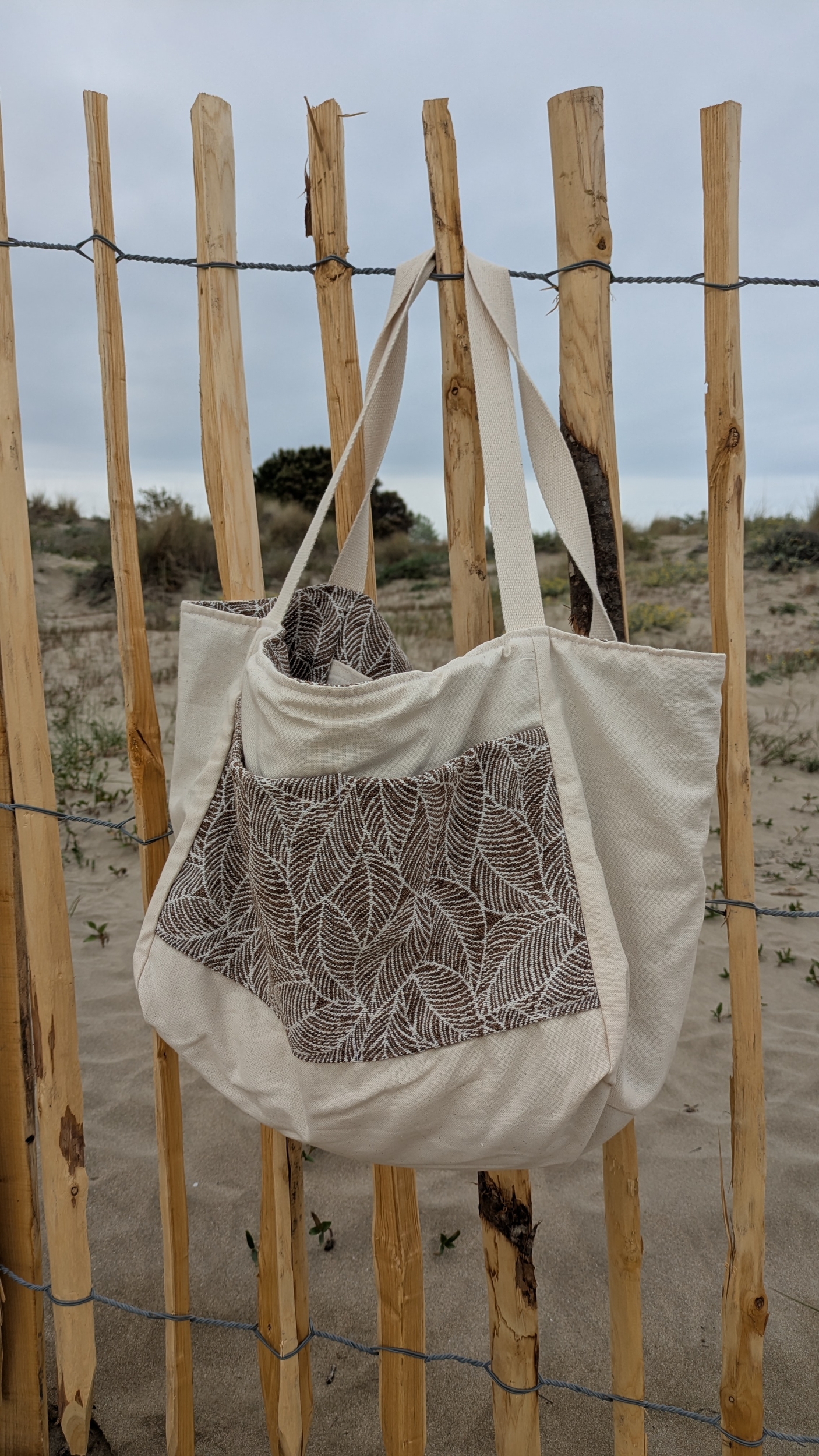 Méga sac pile ou face feuillage