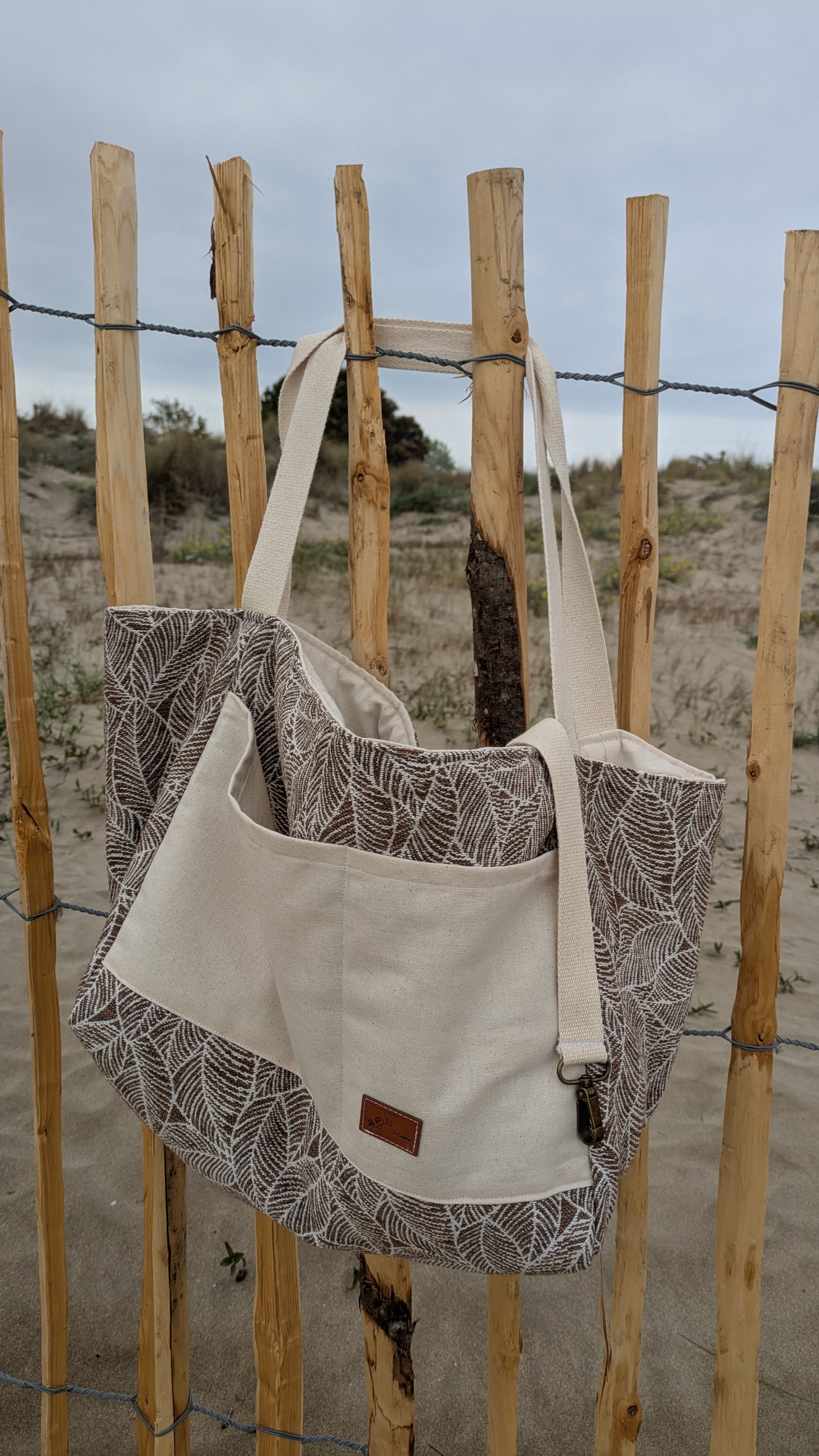 Méga sac pile ou face feuillage
