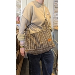 Sac 3 en 1 rayé marron