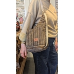 Sac 3 en 1 rayé marron
