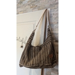 Sac 3 en 1 rayé marron