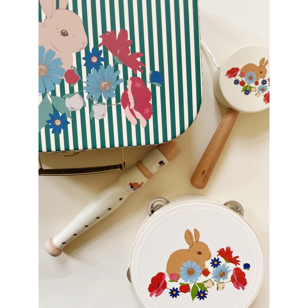 Set musical, jouets en bois