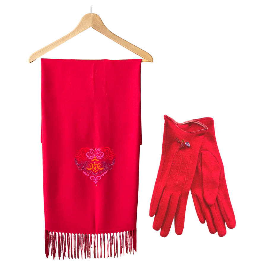 coordonné rouge
