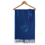 ECHARPE BLEUE COEUR
