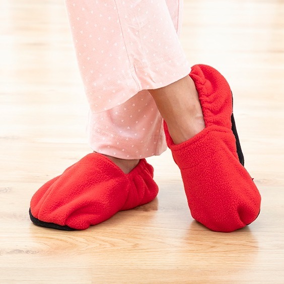 Chaussons Chauffants Rouges