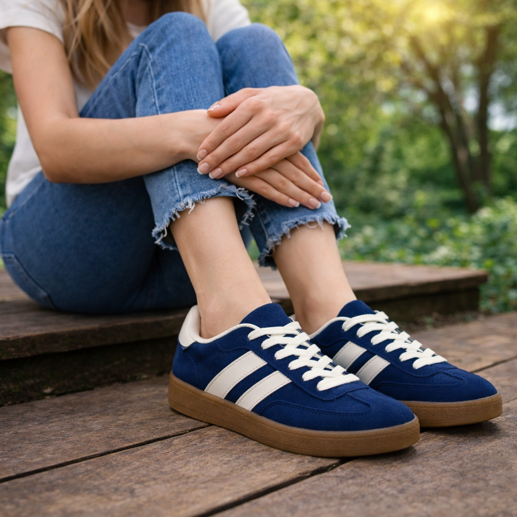 baskets bleu