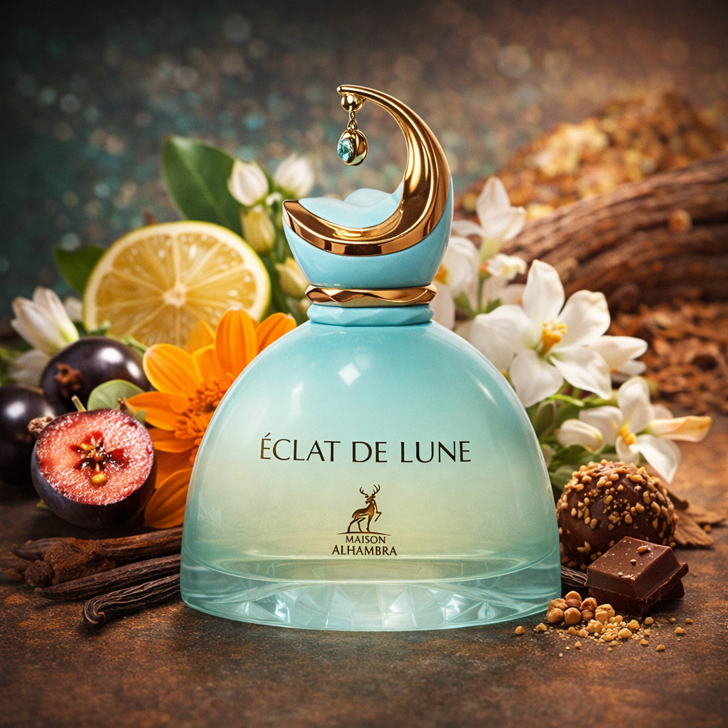 Eclat de Lune Maison Alhambra eau de parfum 100ml – parfum femme notes bergamote, cassis, jasmin, vanille, praline et musc blanc