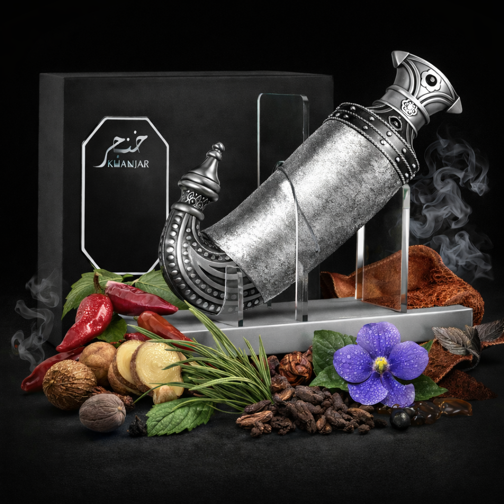 Khanjar Niche Emarati extrait de parfum 85ml unisexe boisé épicé flacon oriental luxe