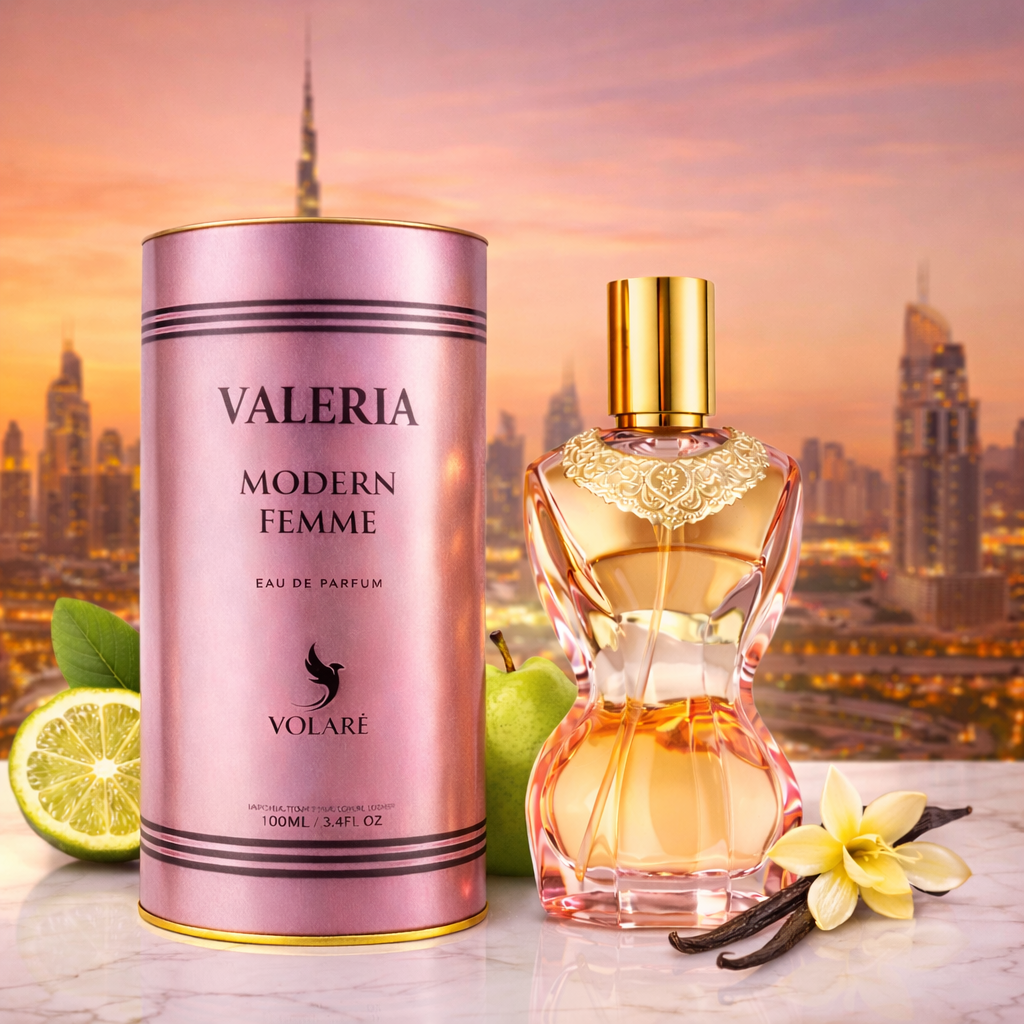 Valeria Modern Femme 100ml eau de parfum femme avec boite parfum bergamote poire vanille