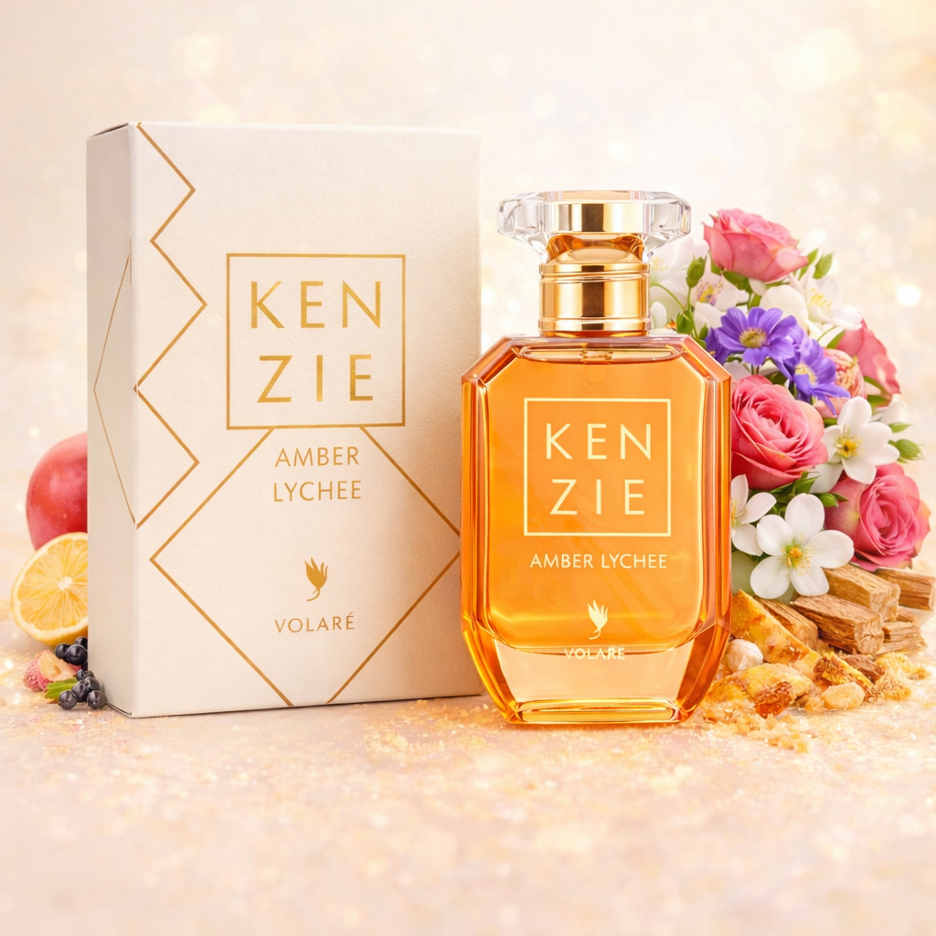 parfum kenzie amber lychee volare 25ml boite et flacon parfum femme