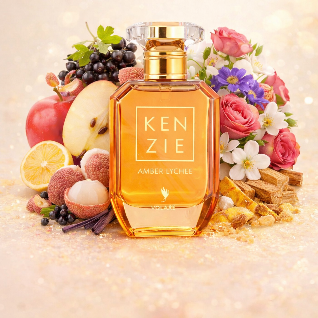 parfum kenzie amber lychee volare 25ml parfum femme fruité ambré