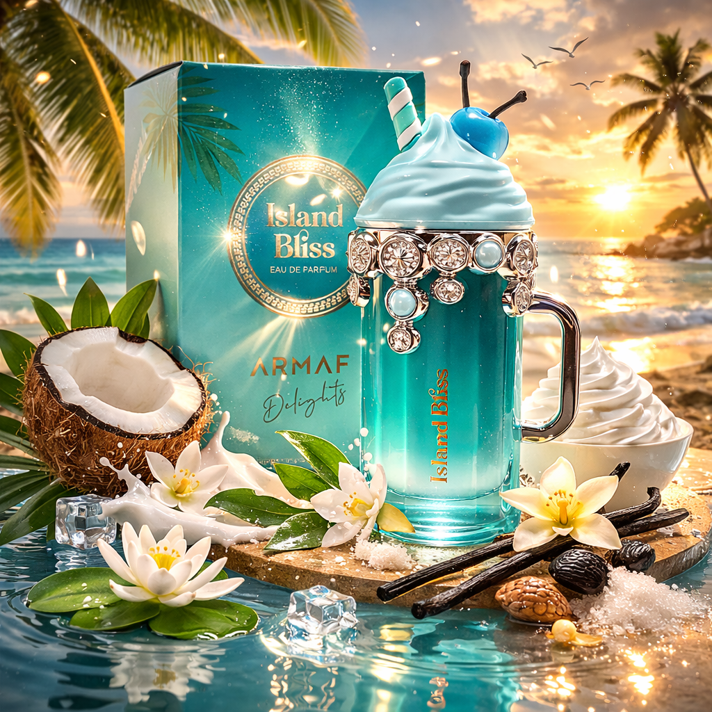 parfum island bliss armaf delights boite ouverte flacon