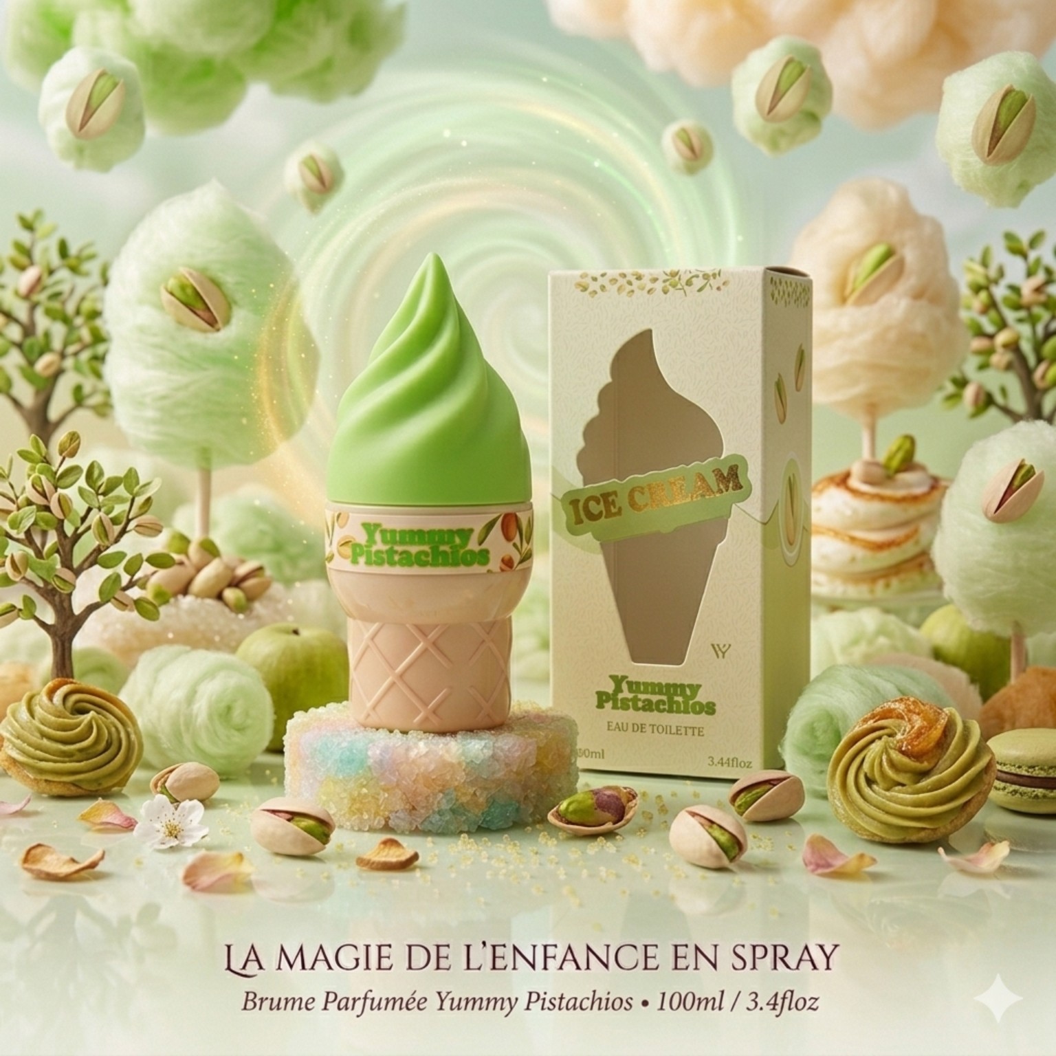 brume parfumée yummy pistachios 100ml parfum pistache sucré femme