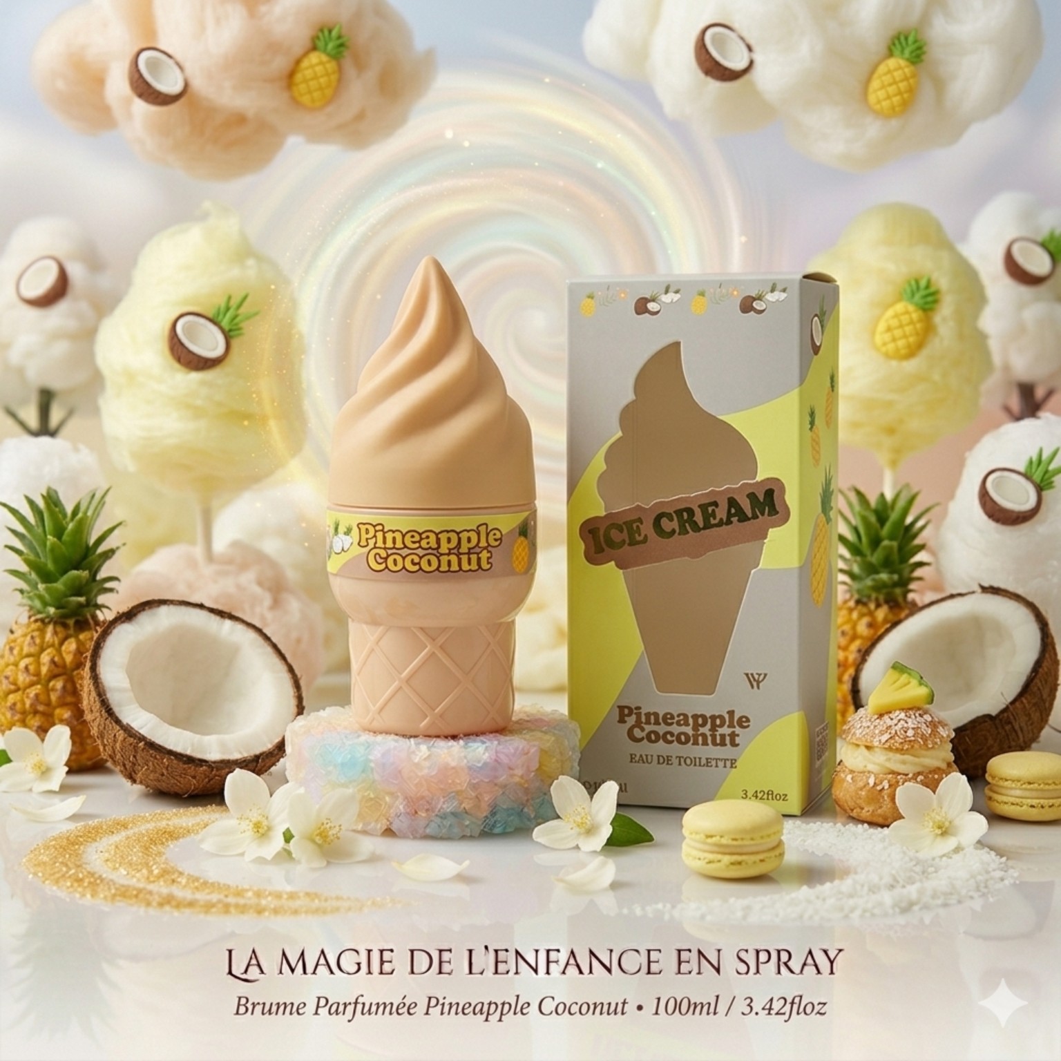 brume parfumée pineapple coconut 100ml parfum ananas coco femme
