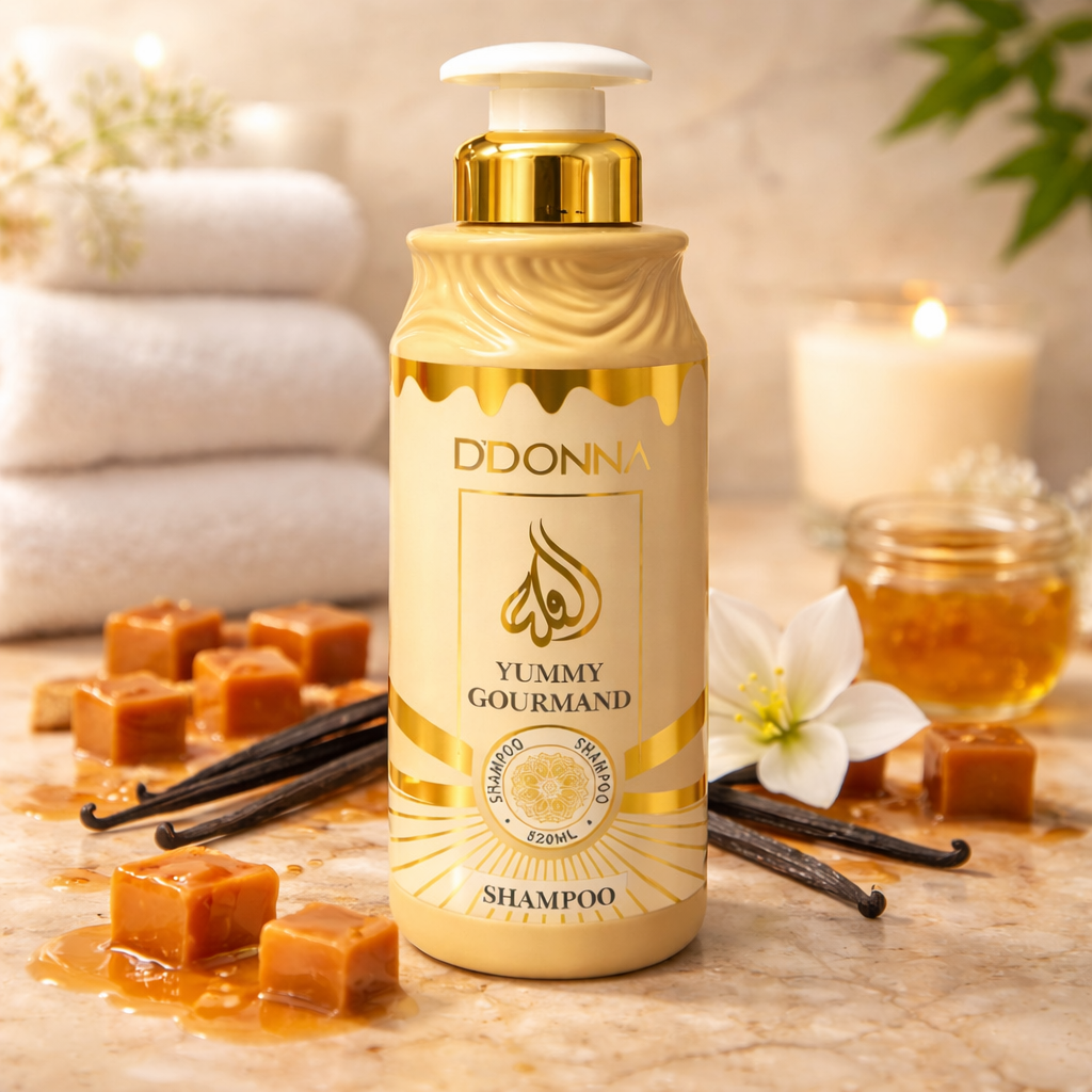 Shampoing D’Donna Yummy Gourmand caramel vanille 520ml produit seul