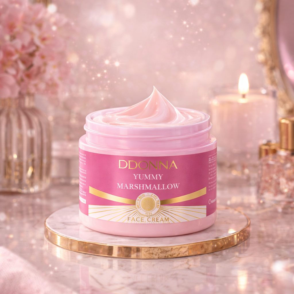 crème visage D’Donna marshmallow 115g soin hydratant luxe peau douce