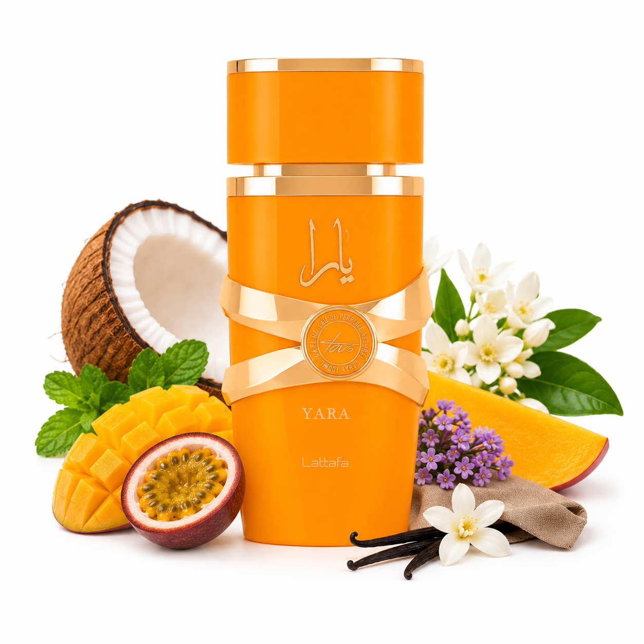 Flacon Yara Tous Lattafa 100ML parfum femme tropical mangue coco vanille