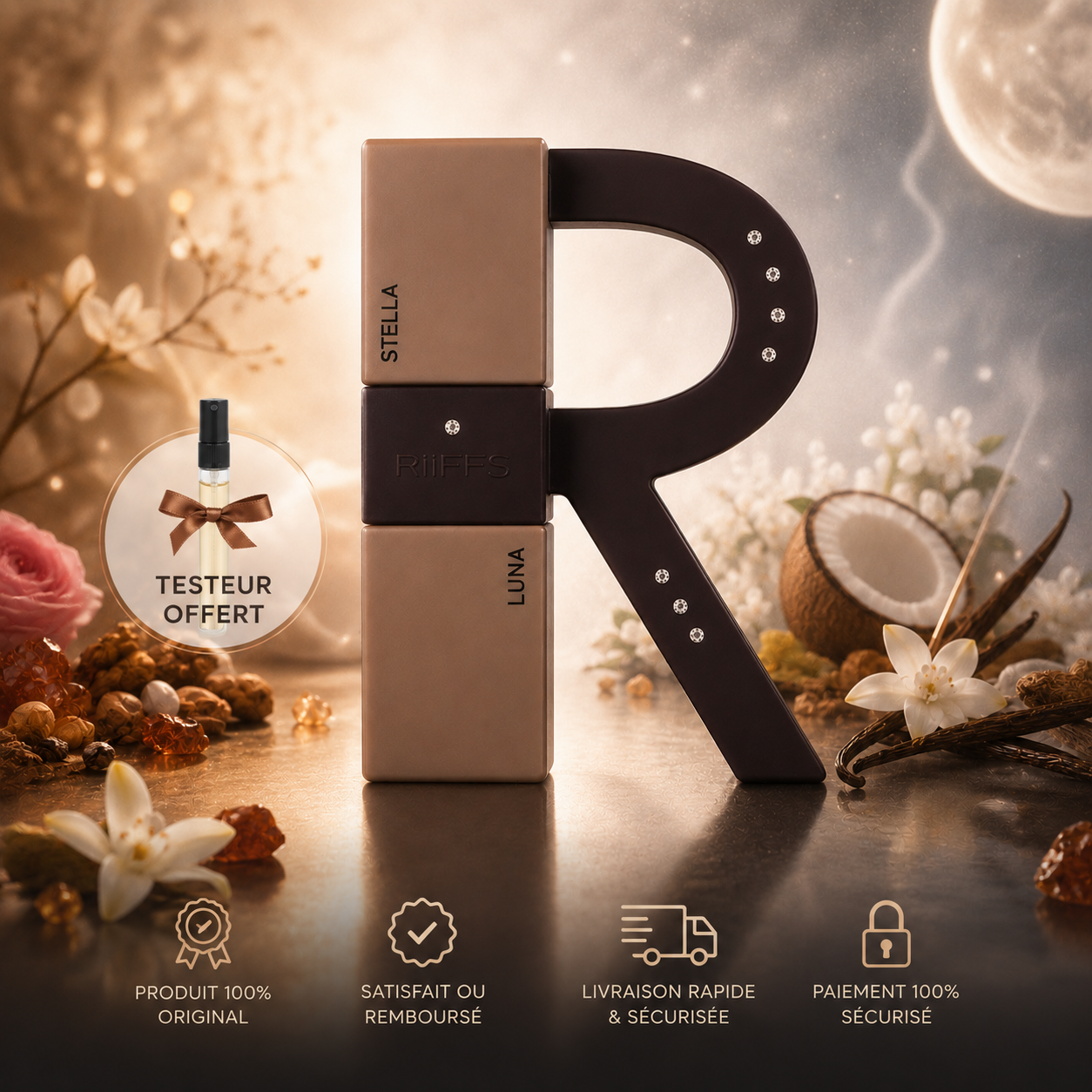 Riiffs R Stella Luna duo parfum femme avec testeur offert satisfait ou remboursé