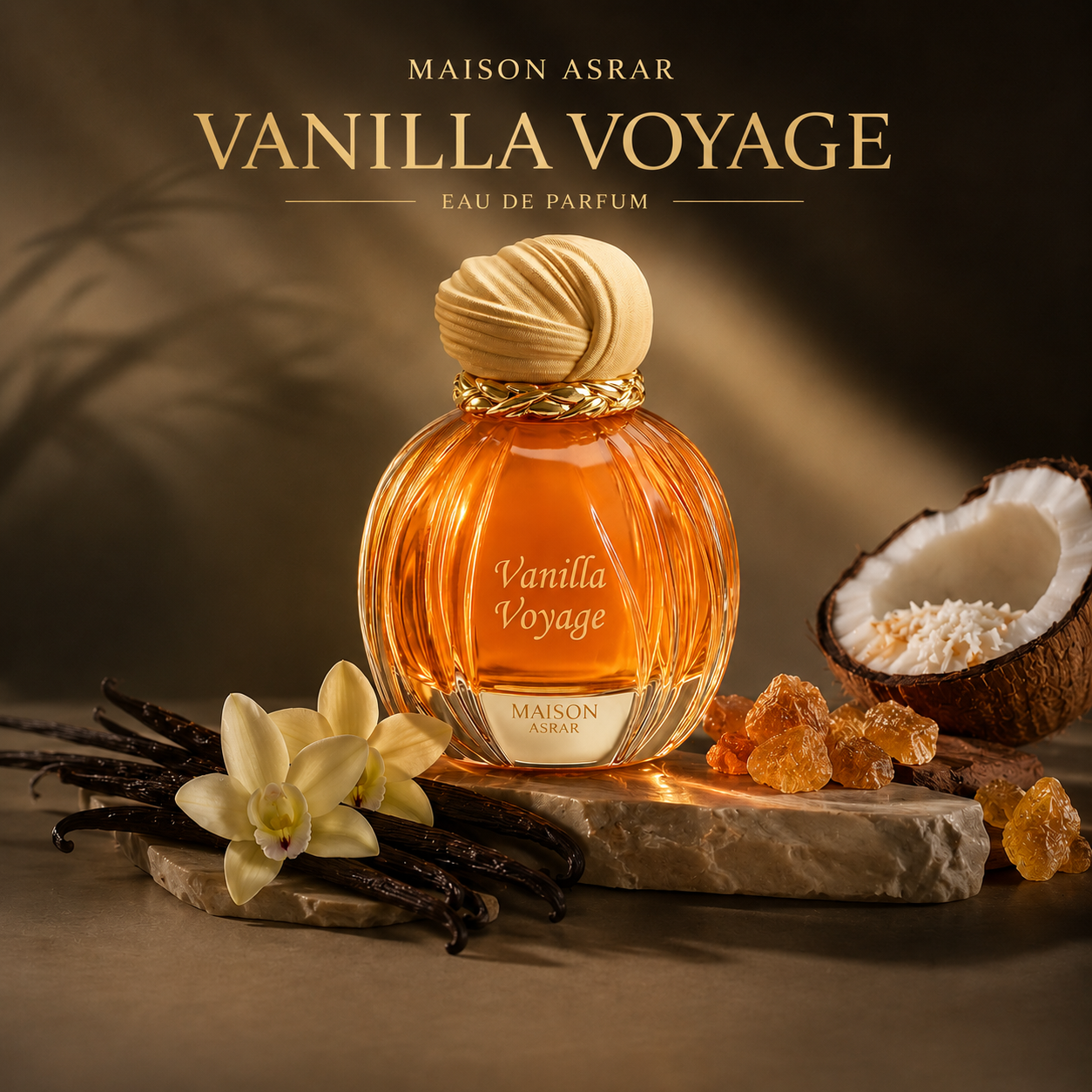 Vanilla Voyage Maison Asrar parfum vanille coco musc 100 ml