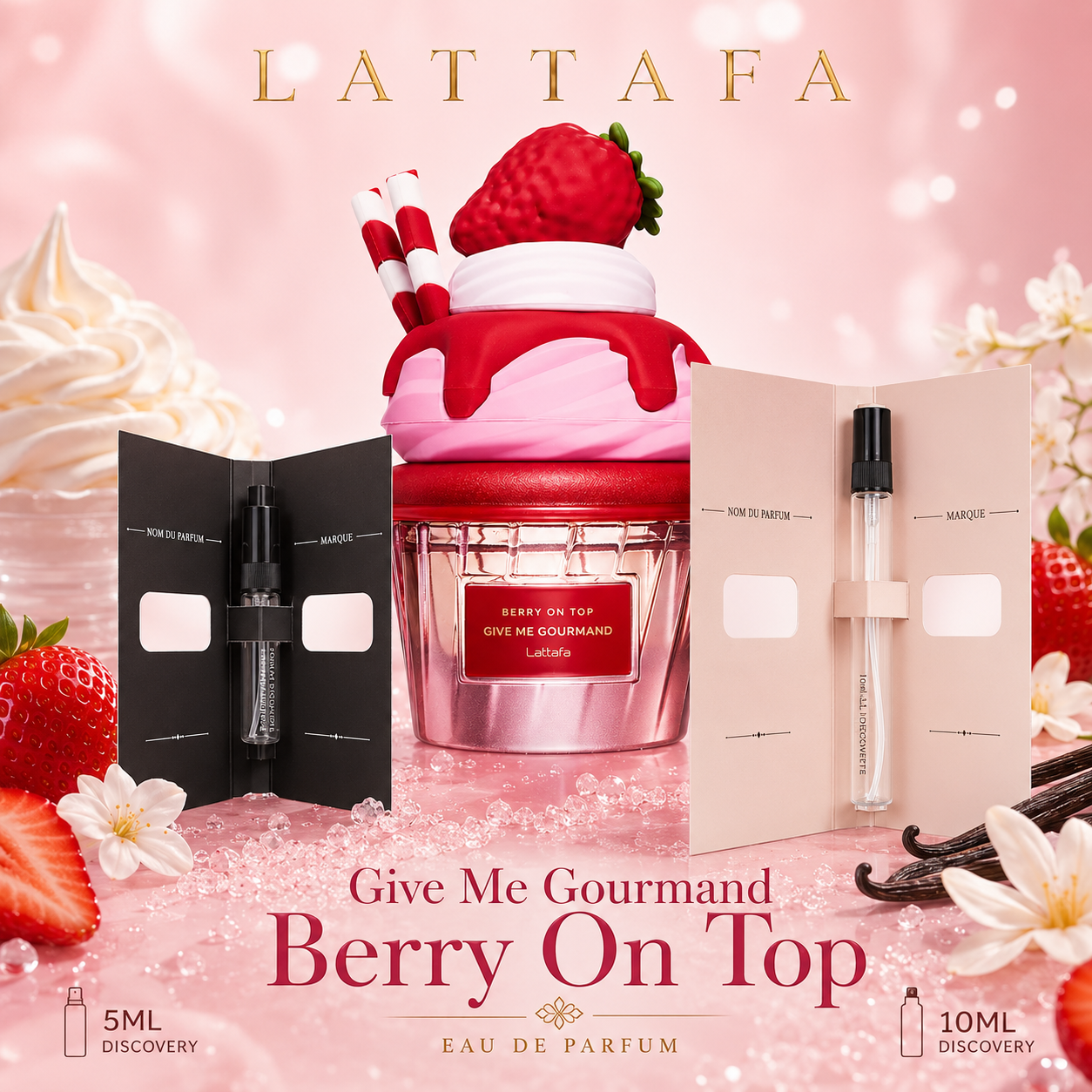 Lattafa Berry On Top décant 5 ml et 10 ml avec formats noir et sable – Fashion Victims