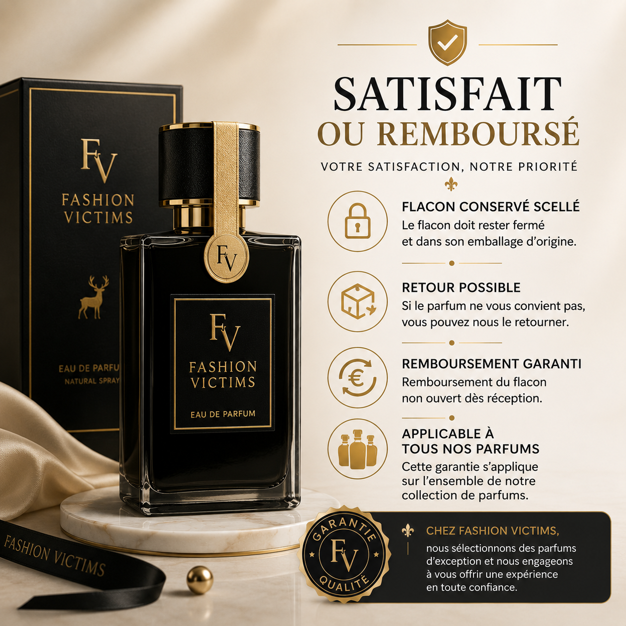 satisfait ou rembourse parfums fashion victims