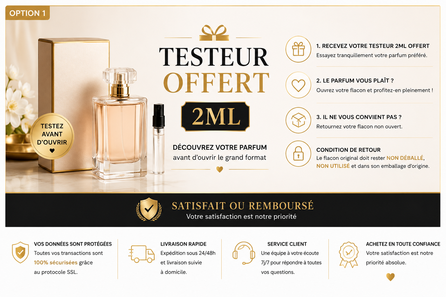 Testeur parfum offert 2ml Fashion Victims
