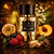 Arcana Emir Eau de Parfum 100ml bouteille dorée avec fruit de la passion framboise poire vanille et bois de santal