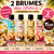 Visuel promotionnel Collection Platinum proposant 2 brumes parfumées au choix pour 11,99 €, avec les fragrances Monoï Sucré et Monoï Coconut dans une ambiance tropicale estivale.