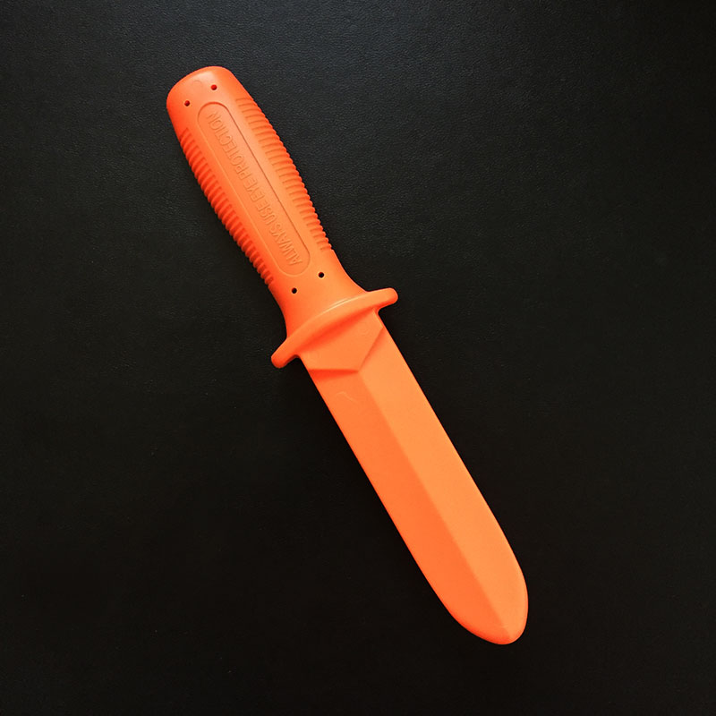 couteau entrainement orange