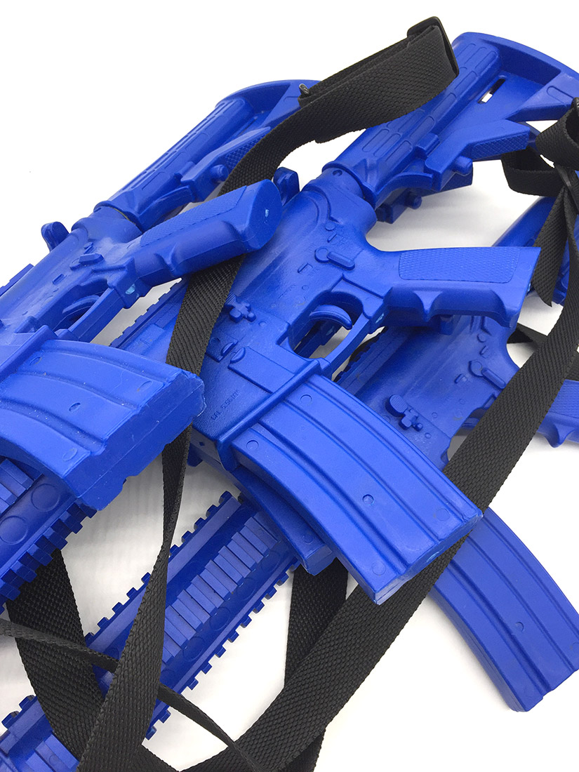 training-blue-gun