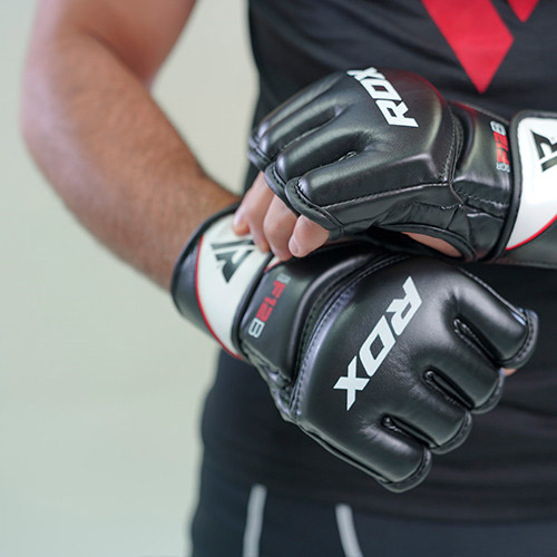 Gants de grappling RDX T6 Bleu