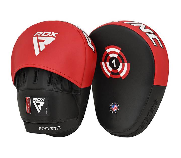 rdx-t1-curved-boxing-pads-red