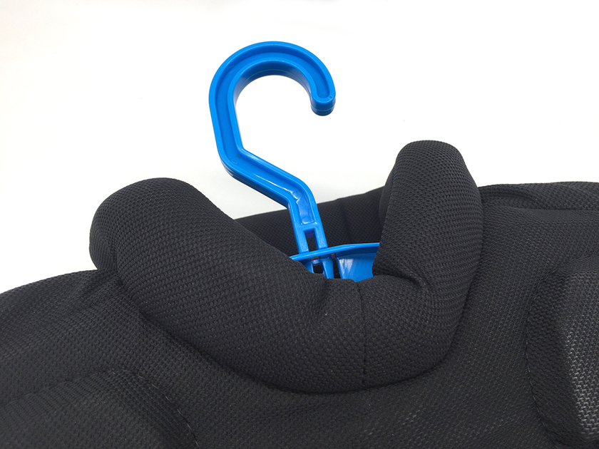Support Mural Pour Gilet Lesté - Rangement Simple Pour Home Gym, Noir