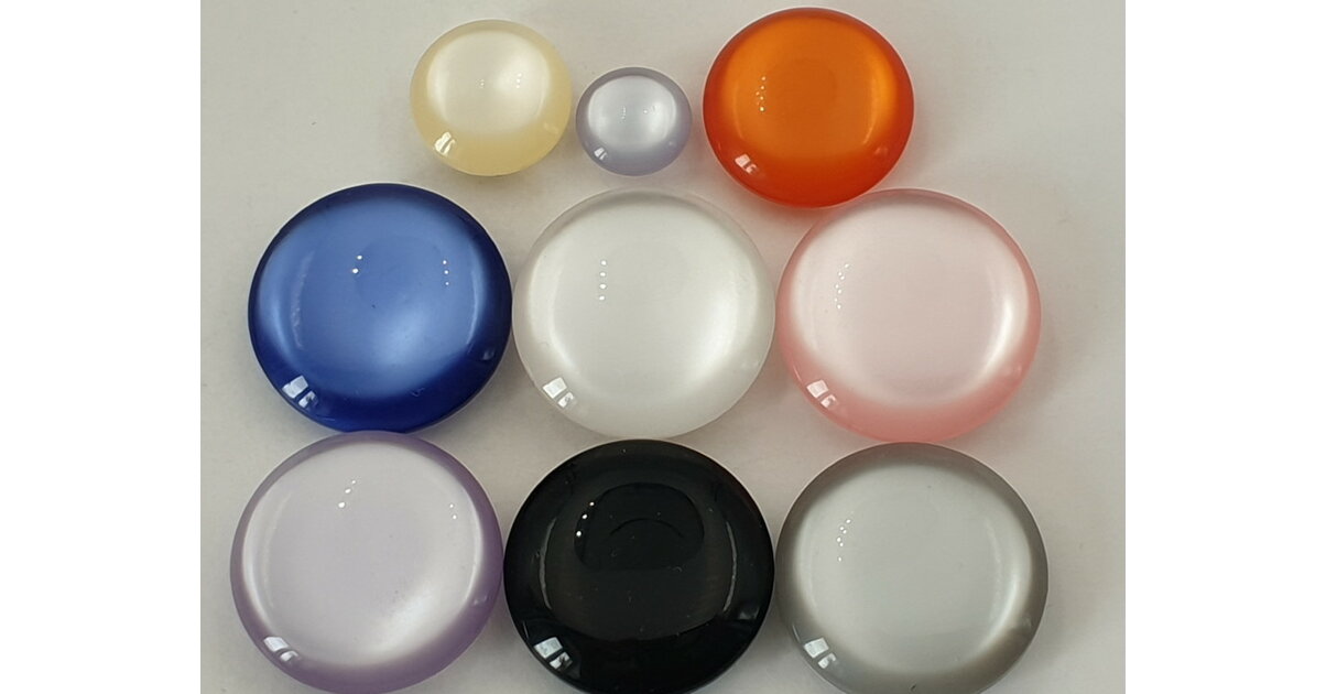 Lot De 20 Boutons Plats Scrapbooking Blanc Cassé - 2 Trous, Diamètre 11 Mm, Résine, Neuf