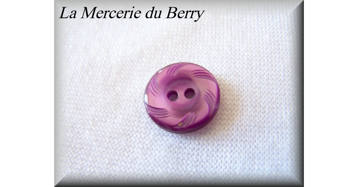 Lot De 20 Boutons étoiles Violet Pourpre 14mm - Paillettes, 2 Trous - Pour Couture Et Scrapbooking