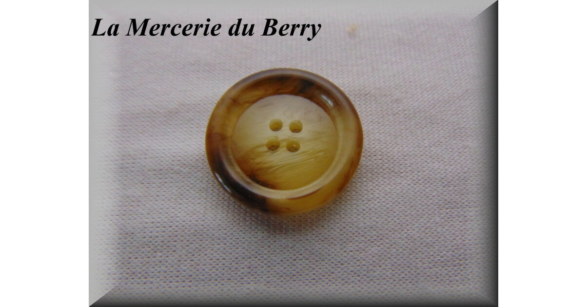 Bouton Ancien Gris Marbré - Diamètre 3,5 Cm - Mercerie Vintage - Lot De 1 à 10 Pièces